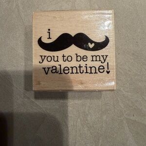 Brand new wood stamp Valentine